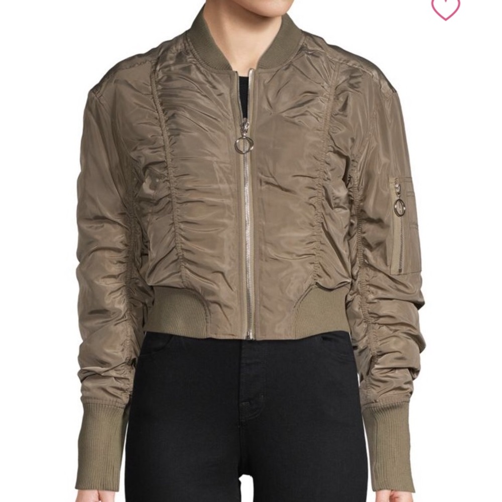 RENVY Cropped Bomber Jacketq